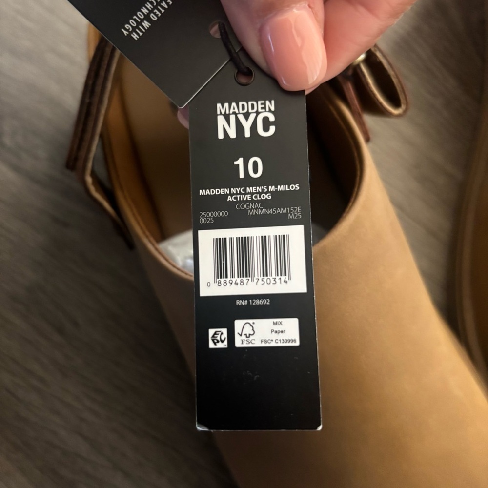 Madden NYC Tan Milo’s Slip-On Clogs in Cognac - Picture 9 of 12